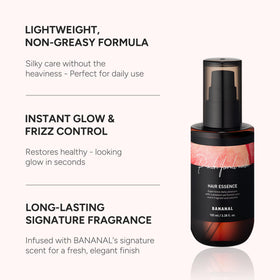 BANANAL Hair Serum on a bathroom counter