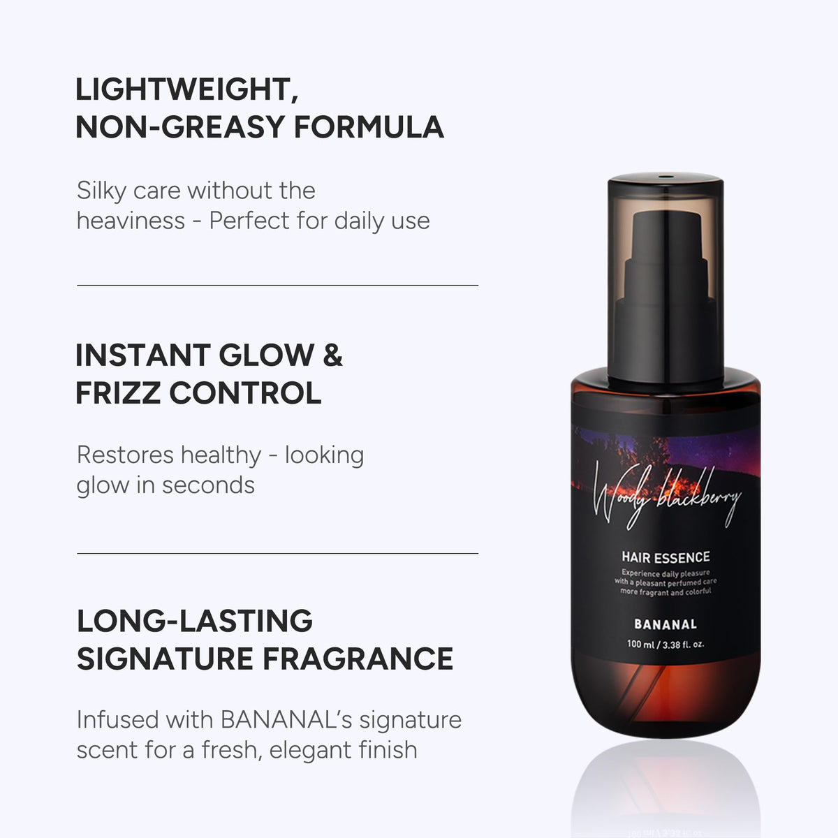 BANANAL Hair Serum & Perfume Oil packaging with ingredients list