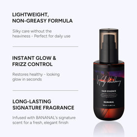 BANANAL Hair Serum & Perfume Oil packaging with ingredients list