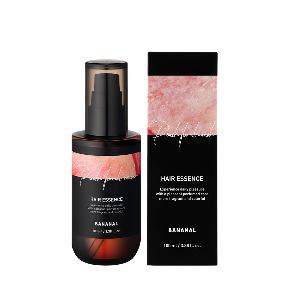 BANANAL Hair Serum with floral background