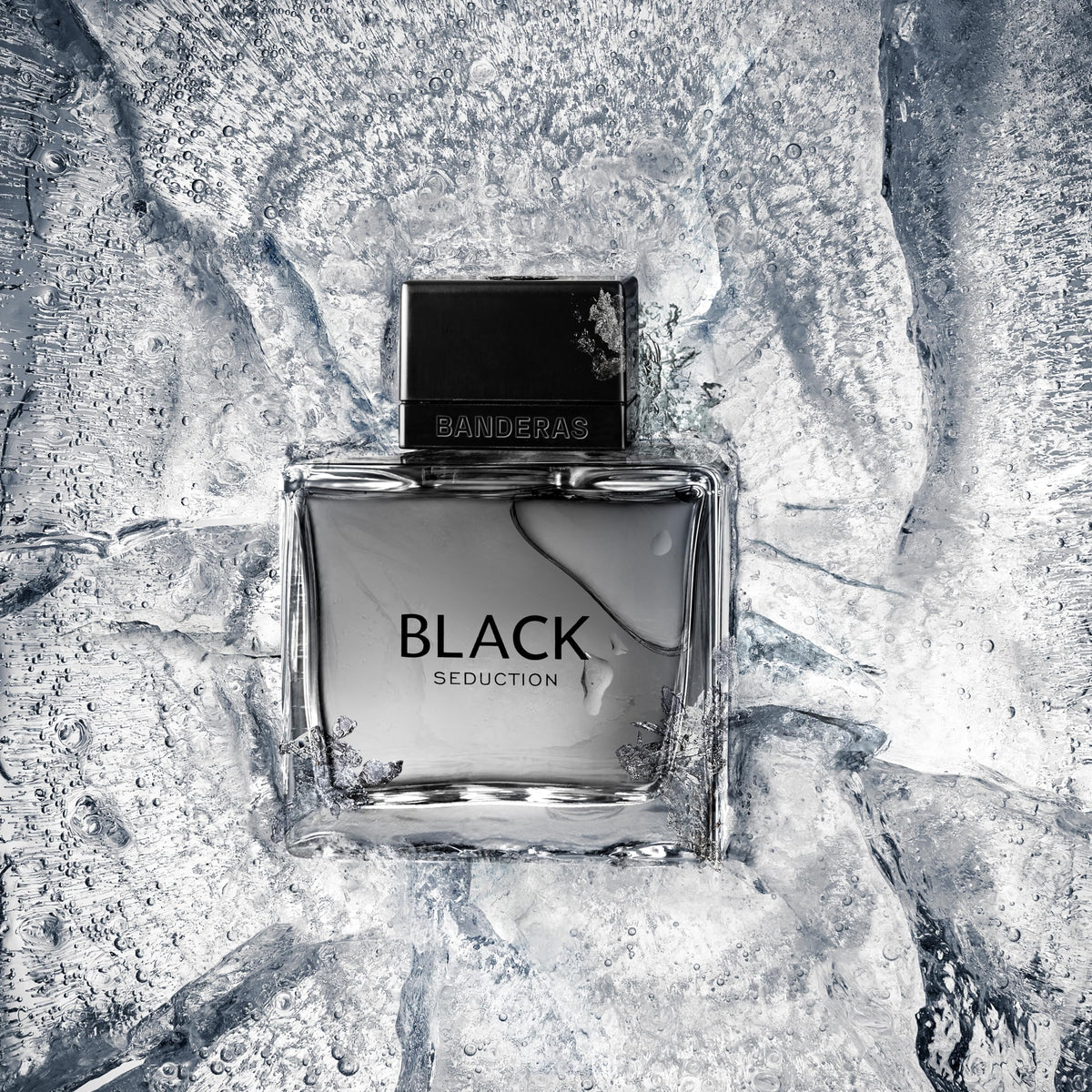 Banderas Seduction In Black Eau de Toilette Spray bottle close-up