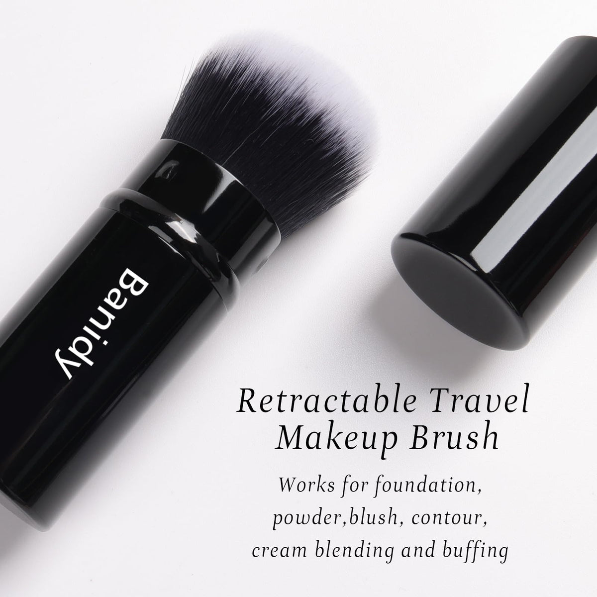 Banidy Kabuki Brush retractable feature demonstration