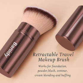 Banidy Retractable Kabuki Brush displayed with packaging