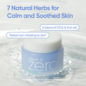 BANILA CO Clean it Zero Calming Cleansing Balm side view showing texture