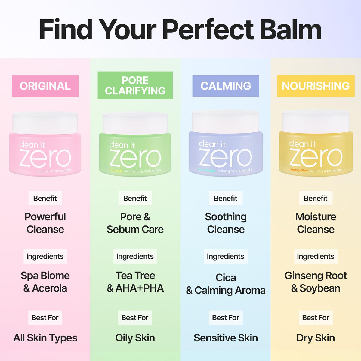 BANILA CO Clean it Zero Calming Cleansing Balm with spatula