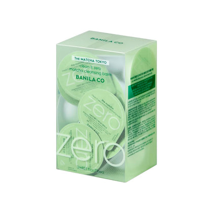 BANILA CO Clean It Zero Matcha Cleansing Balm Travel Kit with 16 blister packs