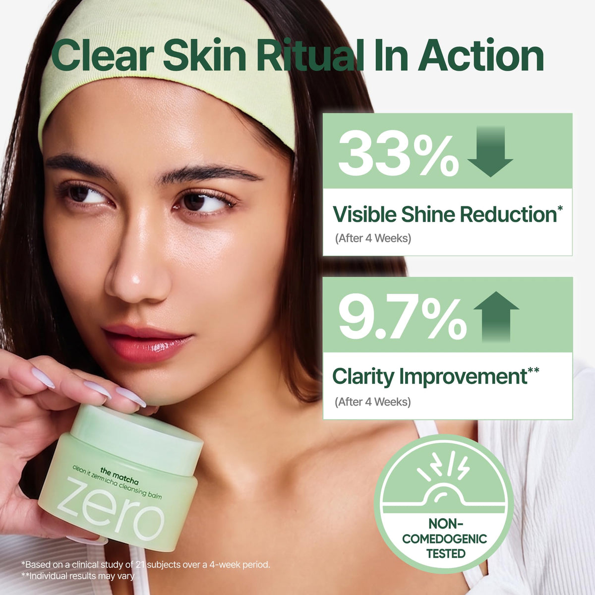 BANILA CO Clean It Zero Matcha Cleansing Balm with ingredients