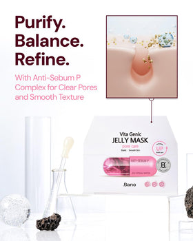 Bano Genic Jelly Pore Care Sheet Mask application process