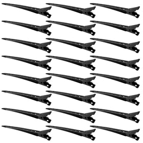 Bantoye Duck Bill Clips 24 pack black metal front view