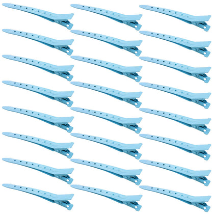 Bantoye Duck Bill Clips 24 Pack blue metal clips front view