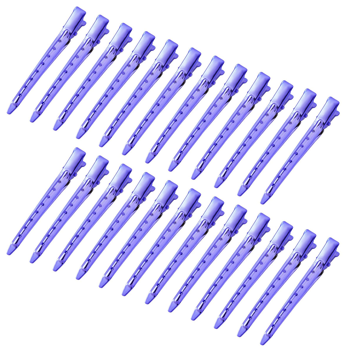 Bantoye Duck Bill Clips 24 pack bright purple front view