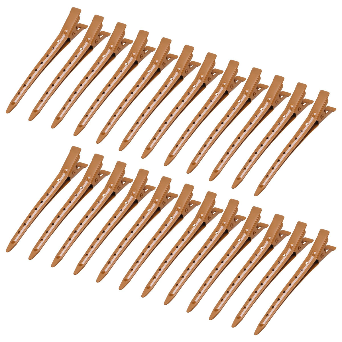 Bantoye Duck Bill Clips 24 Pack brown colour front view