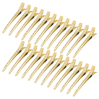Bantoye Duck Bill Clips 24 Pack in matte gold front view