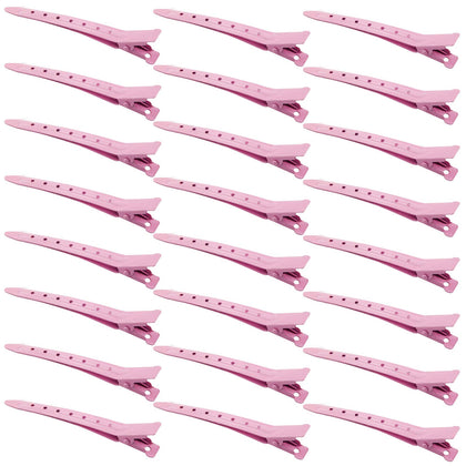 Bantoye Duck Bill Clips 24 Pack in pink front view