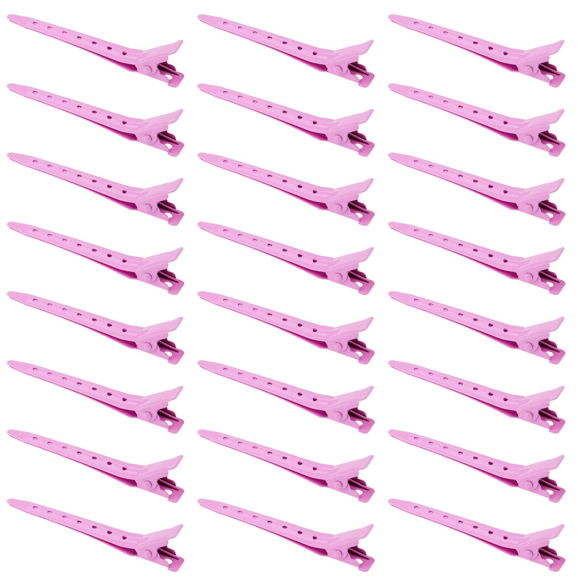 Bantoye Duck Bill Clips 24 Pack in pink front view