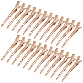 Bantoye Duck Bill Clips 24 Pack in rose gold front view