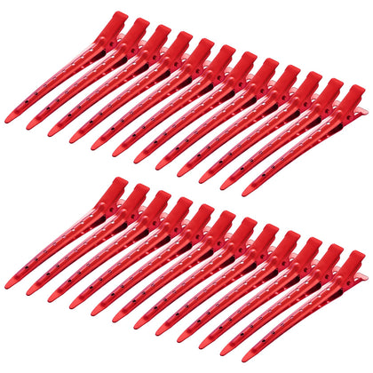 Bantoye Duck Bill Clips 24 pack red metal clips front view