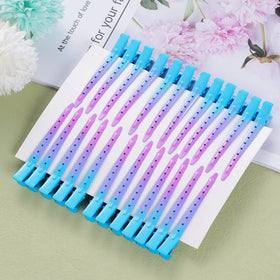 Bantoye Duck Bill Clips in gradient blue with hair styling tools
