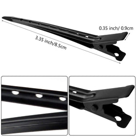 Bantoye Duck Bill Clips in use during hair styling