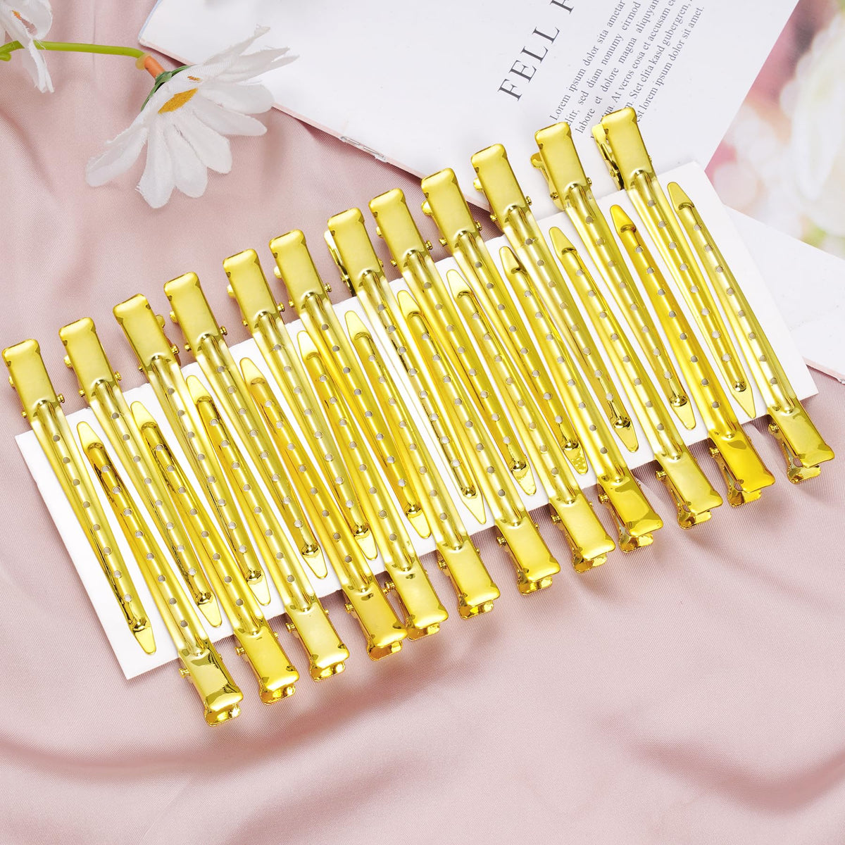 Bantoye Duck Bill Clips in use during hair styling