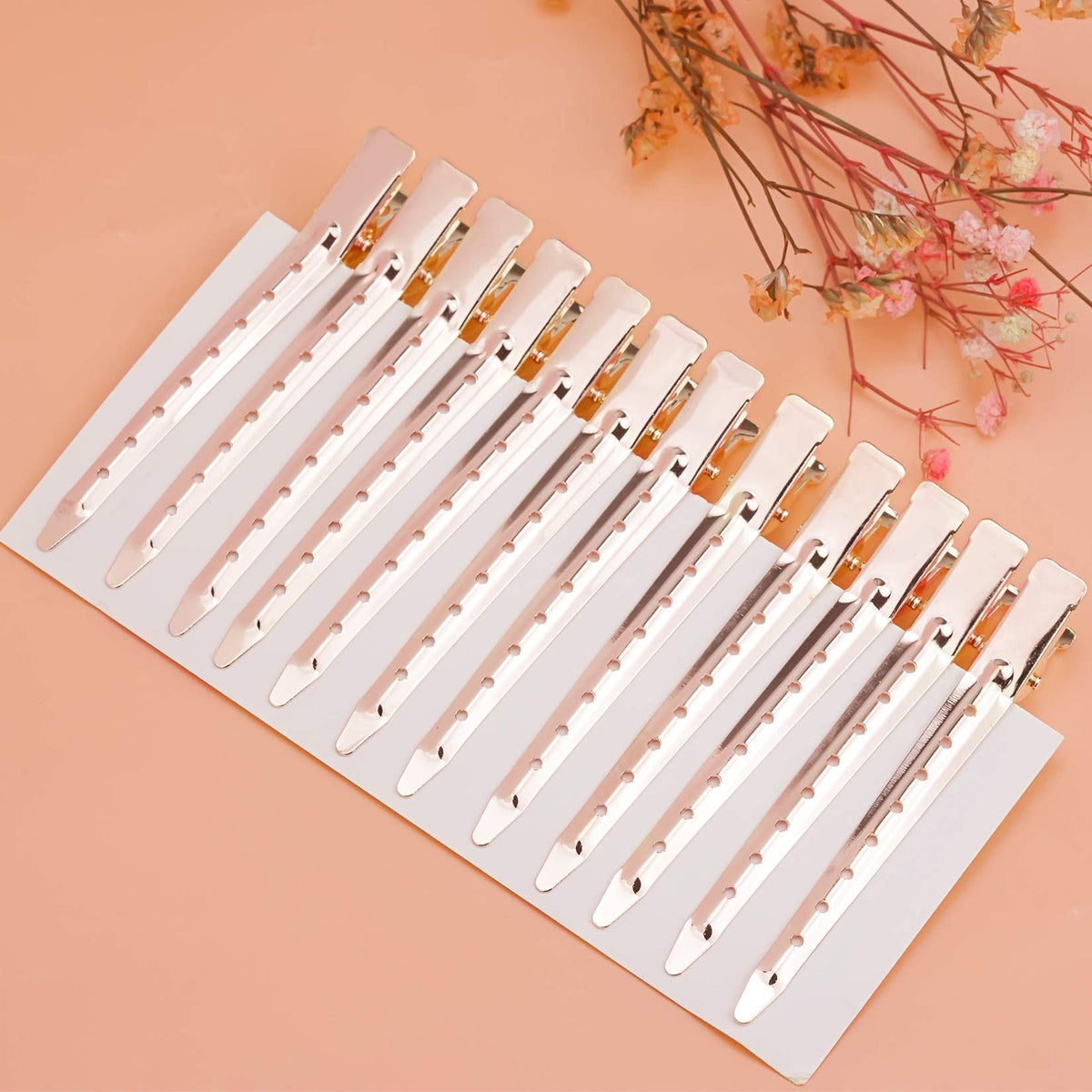 Bantoye Duck Bill Clips in use during hair styling