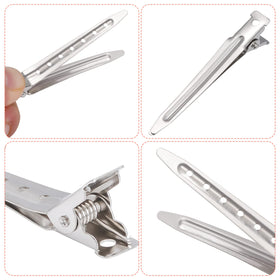 Bantoye Duck Bill Clips in use for hair styling