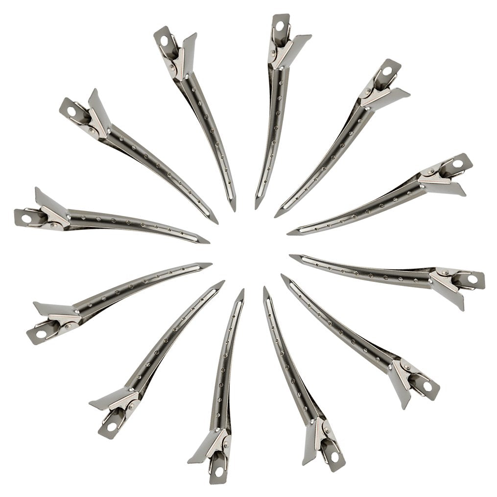 Bantoye Duck Bill Clips in use for hair styling