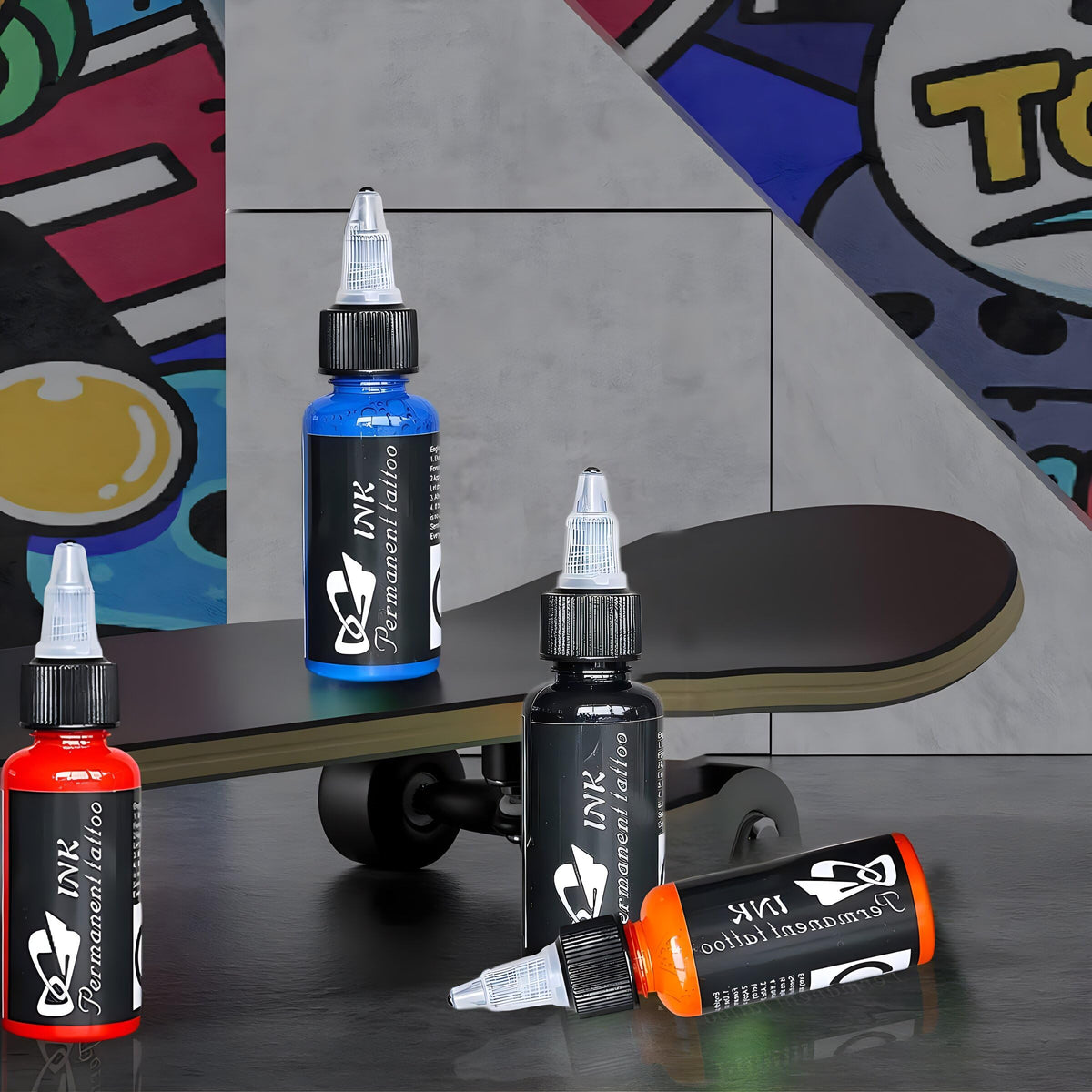 BAODELI Tattoo Ink Set in use on skin