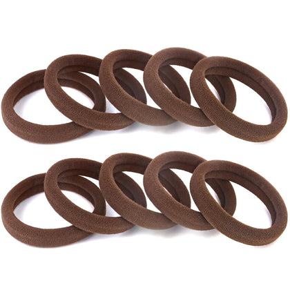 BAOLI Brown Hair Ties 100PCS in pearly bag
