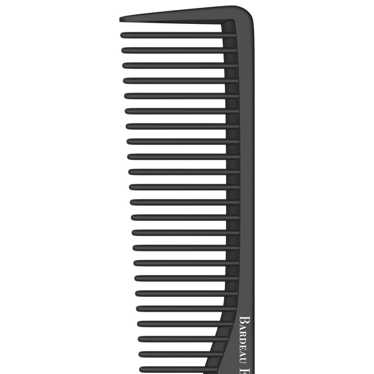 Bardeau Essentials combs close-up showing fine and wide tooth design