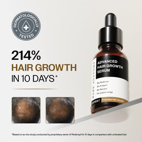 Bare Anatomy Advanced Hair Growth Serum back view with ingredient list