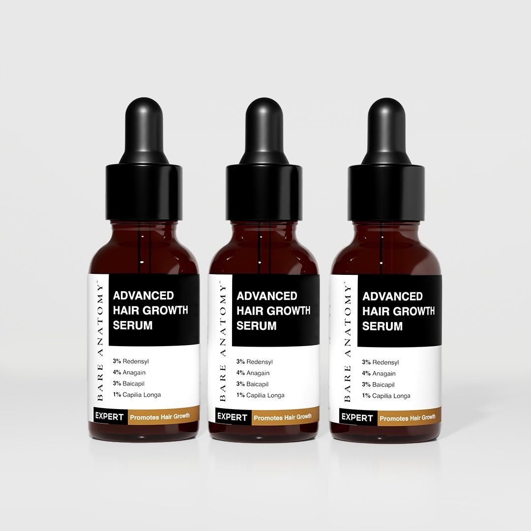 Bare Anatomy Advanced Hair Growth Serum front view with packaging