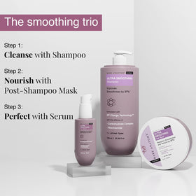 Bare Anatomy Ultra Smoothing Shampoo with a towel