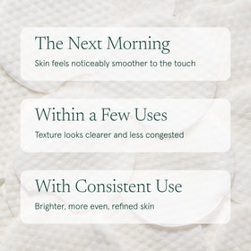 Barefaced Polishing Pads displayed with skincare products