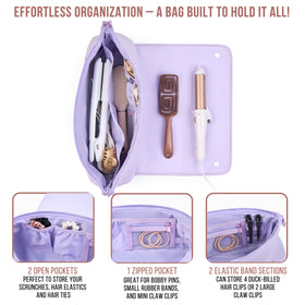 BAREFOOT CARIBOU Hair Tools Travel Bag compact design