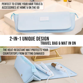 BAREFOOT CARIBOU Hair Tools Travel Bag compact design in luggage