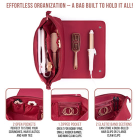BAREFOOT CARIBOU Hair Tools Travel Bag compact design in luggage