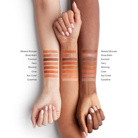 bareMinerals All-Over Face Color Bronzer Warmth on skin swatch