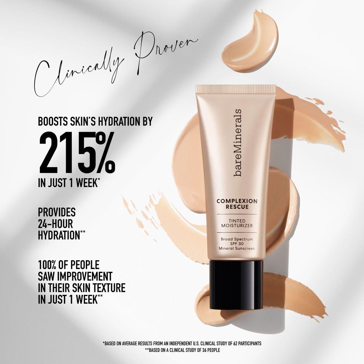 bareMinerals Complexion Rescue Tinted Moisturizer showing pump applicator