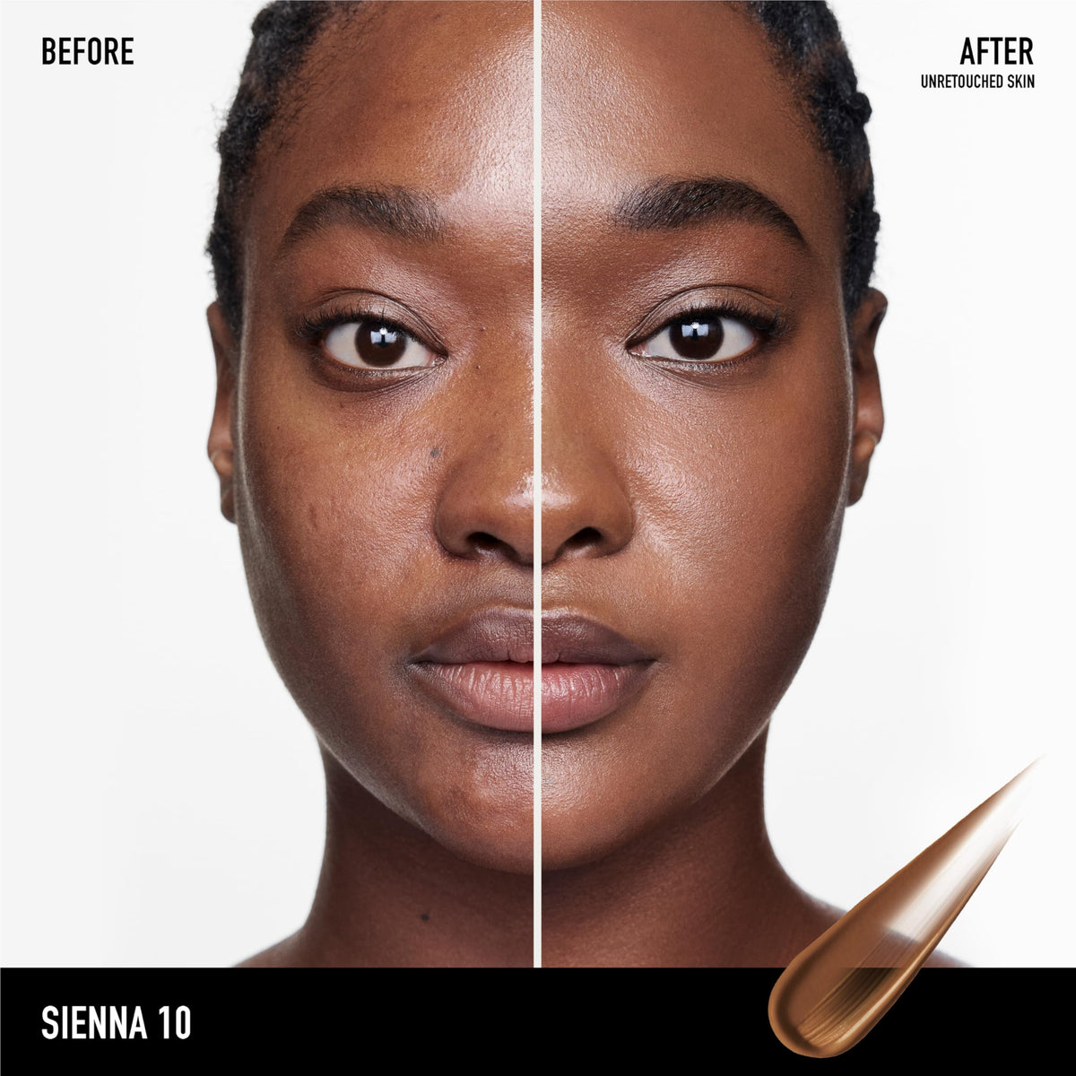 bareMinerals Complexion Rescue Tinted Moisturizer Sienna 10 texture on skin
