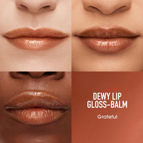 bareMinerals Dewy Lip Gloss-Balm Grateful swatch on skin