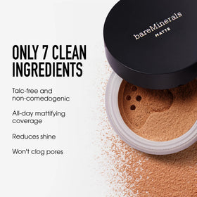 bareMinerals Original Matte Loose Mineral Foundation SPF 15 brush with powder
