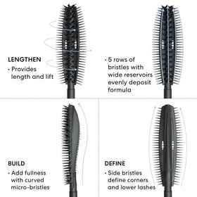 bareMinerals Strength & Length Serum Mascara Extreme Black on a vanity