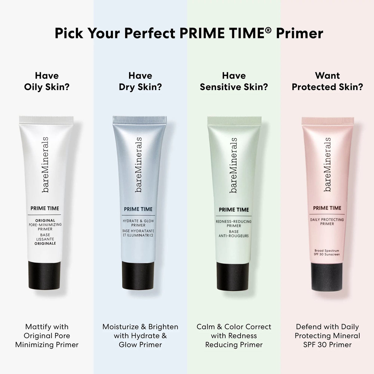 bareMinerals Time Original Foundation Primer with makeup products