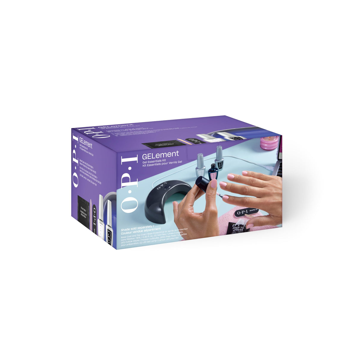 Base coat and no-wipe top coat included in OPI GELement kit