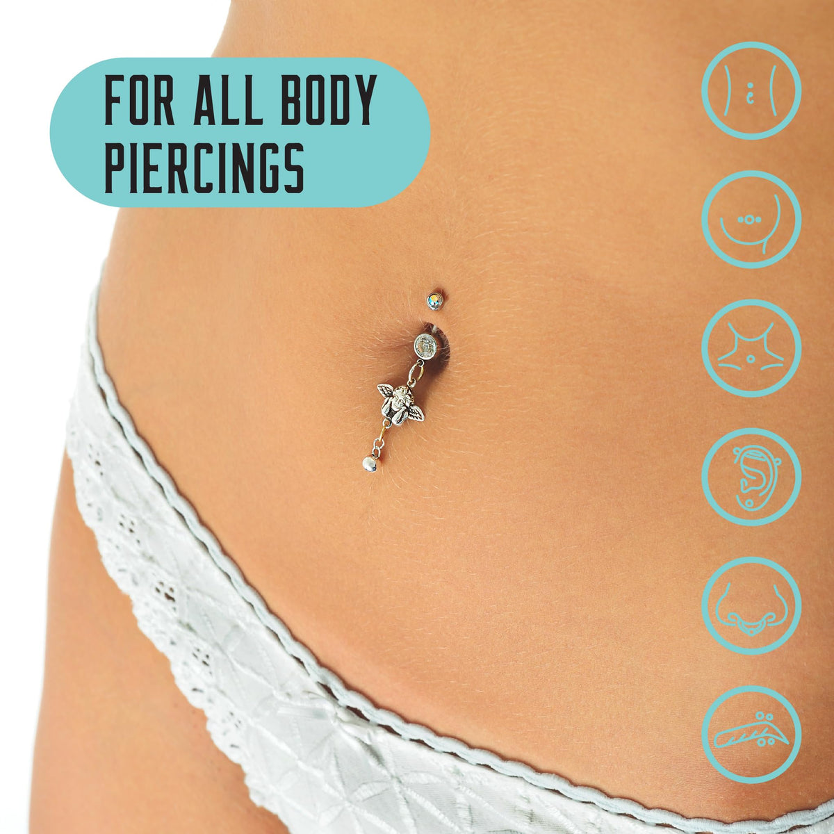 BASE LABORATORIES Piercing Aftercare Spray 4oz spray nozzle