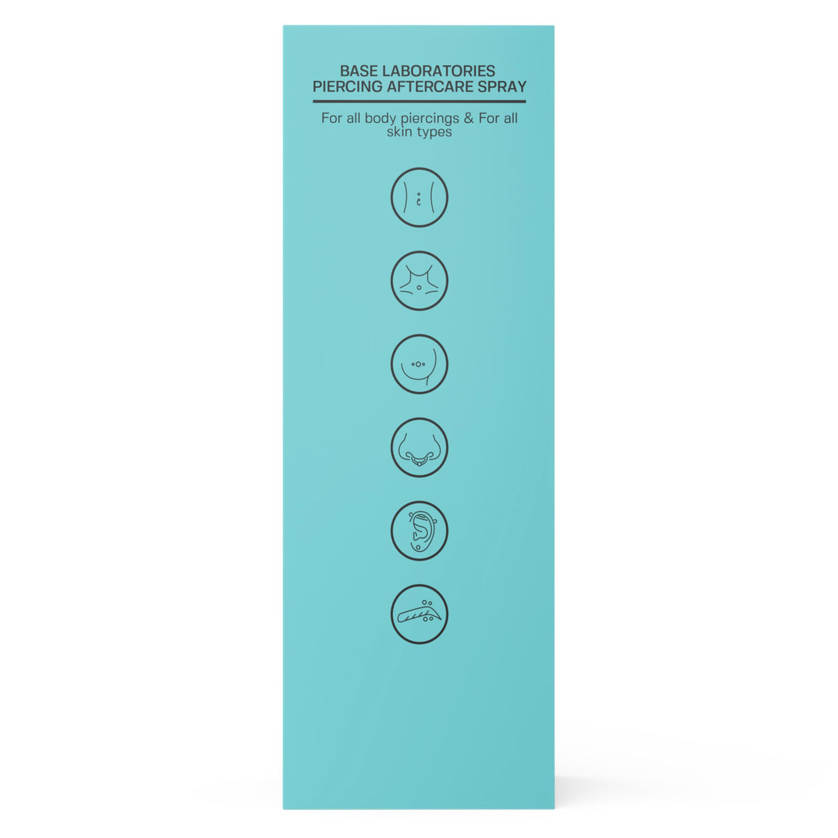 BASE LABORATORIES Piercing Aftercare Spray 4oz with other aftercare products
