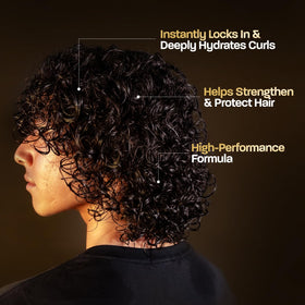 BASED BODYWORKS Curl Cream application on curly hair