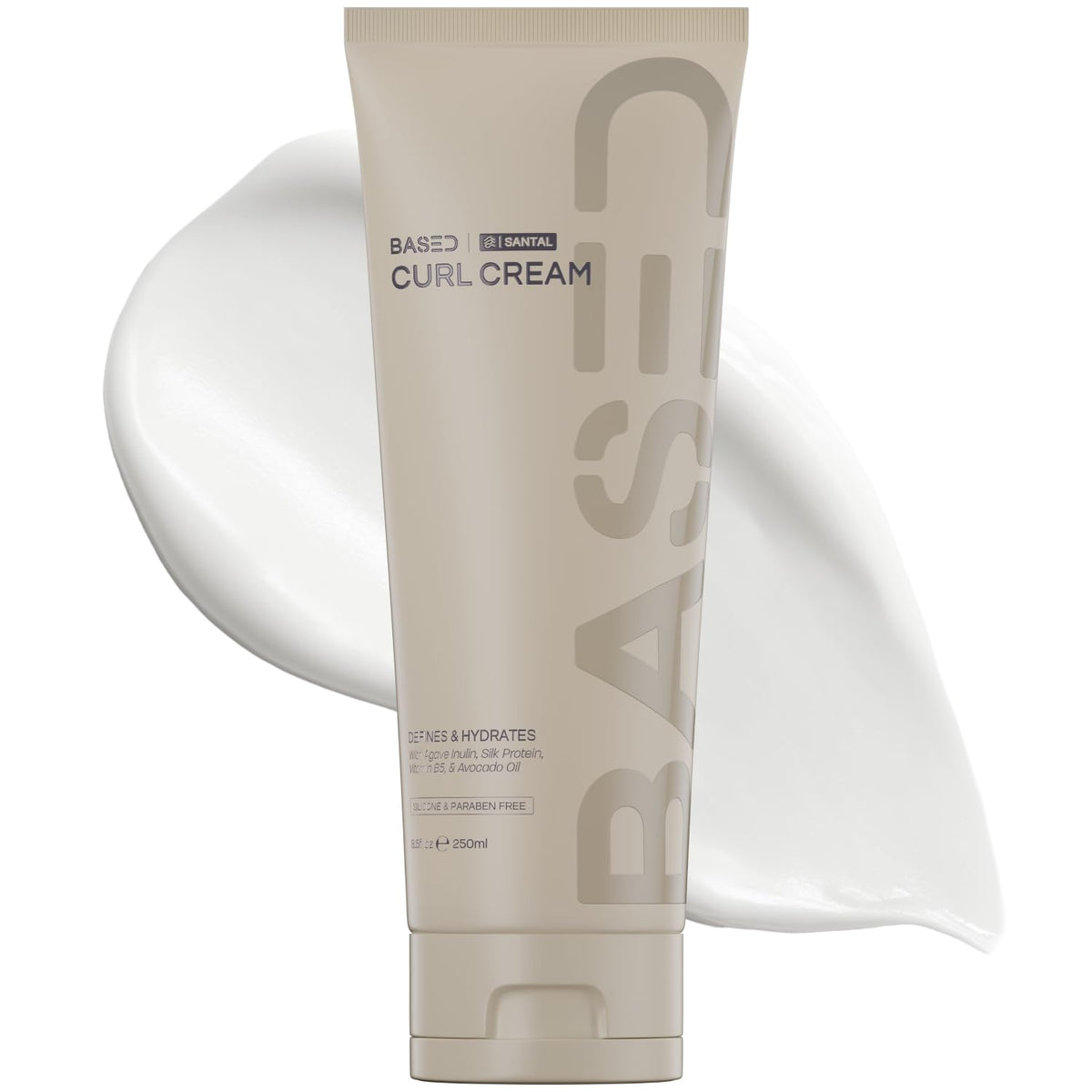 BASED BODYWORKS Curl Cream for Men 8.5 oz front view