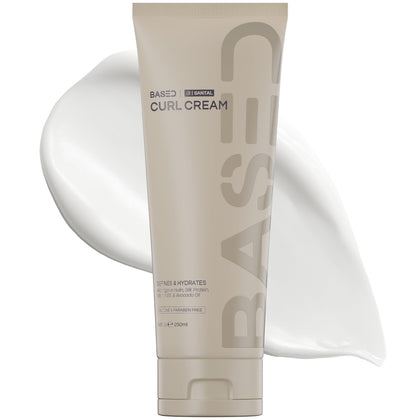 BASED BODYWORKS Curl Cream for Men 8.5 oz front view